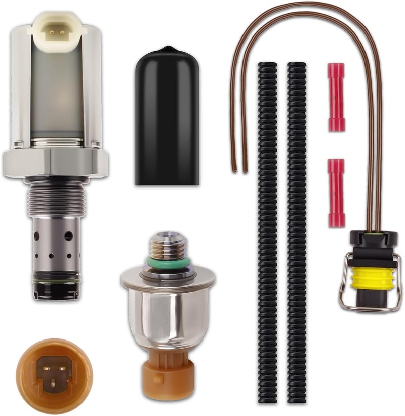 Pnkauto 6.0 IPR Valve Injector Pressure Regulator and ICP Control Sensor Kit Compatible with 2005-2007 F250 F350 F450 F550 Super Duty, 2005-2010 E350 E450, Replace 5C3Z9C968CA, 4C3Z9F838A - Image 1